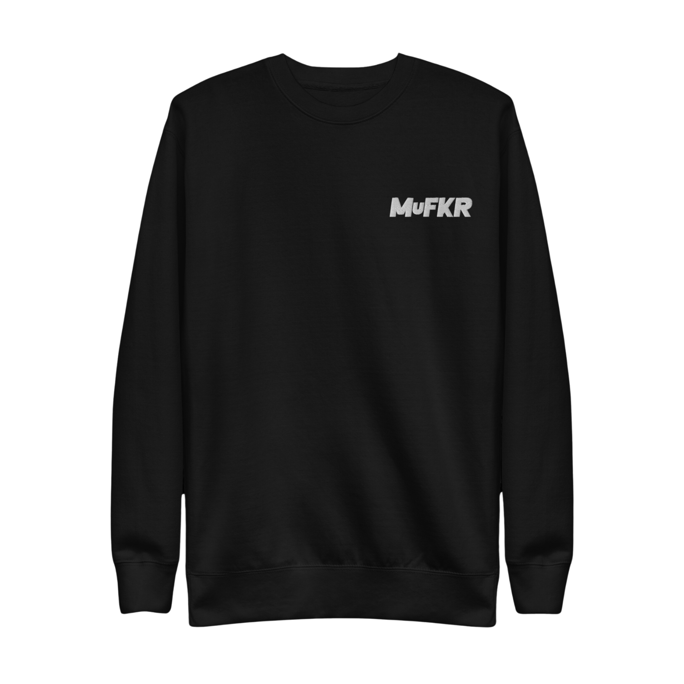 Black MuFKR Crewneck + ID Badge